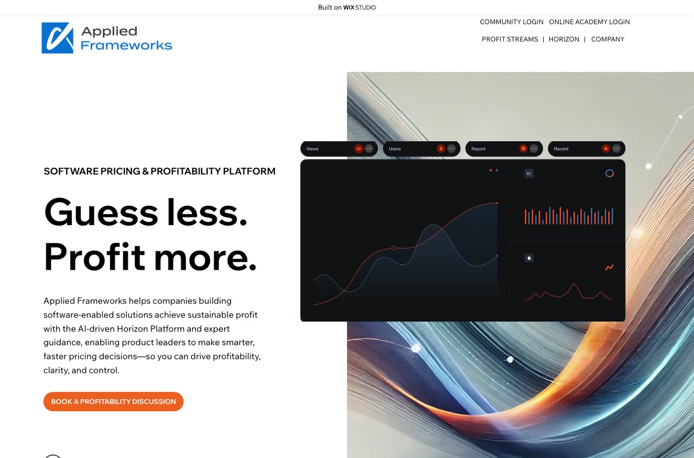 The hero we designed. Guess less. Profit more.