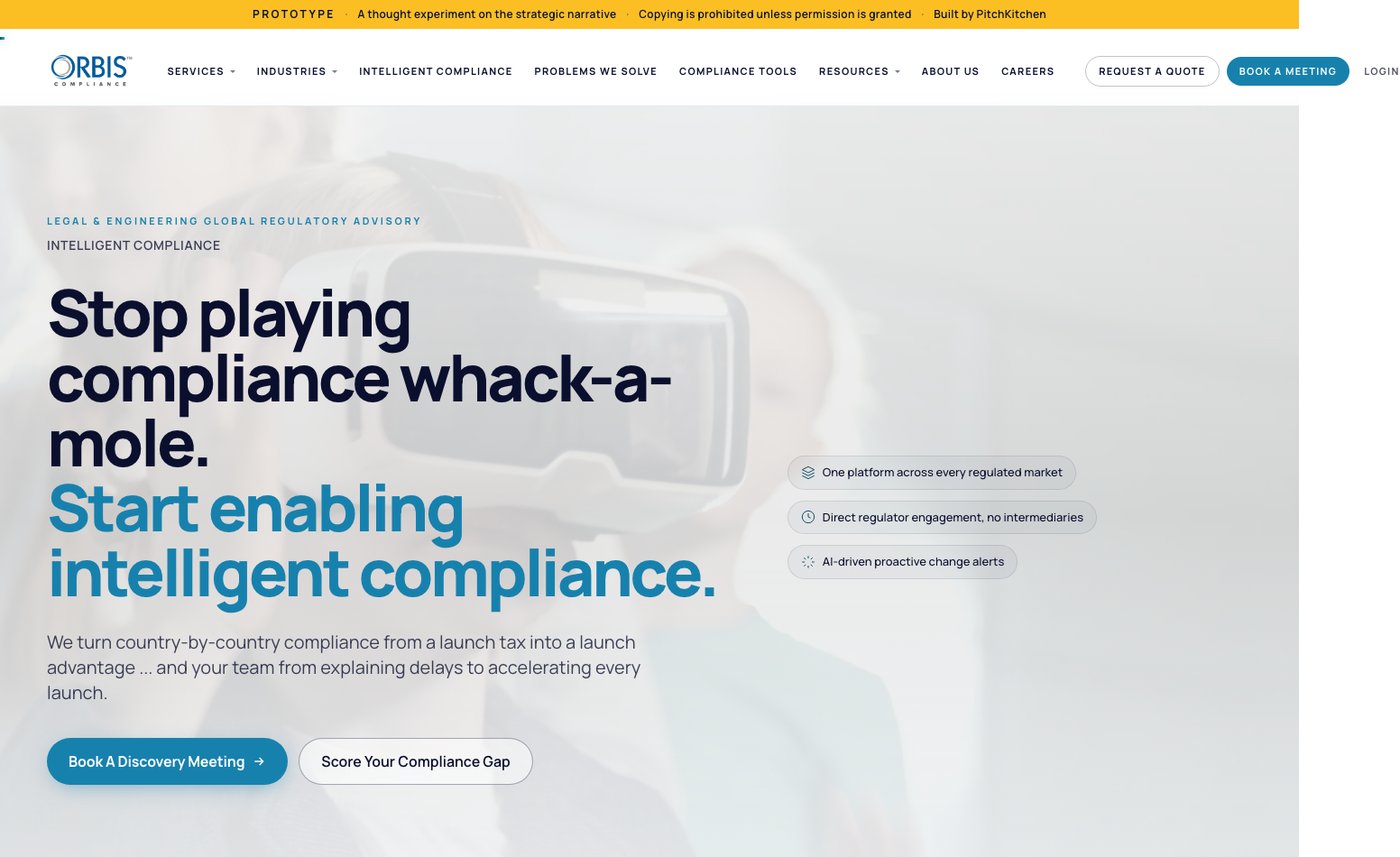 The hero we designed. Stop playing compliance whack-a-mole. Start enabling intelligent compliance.