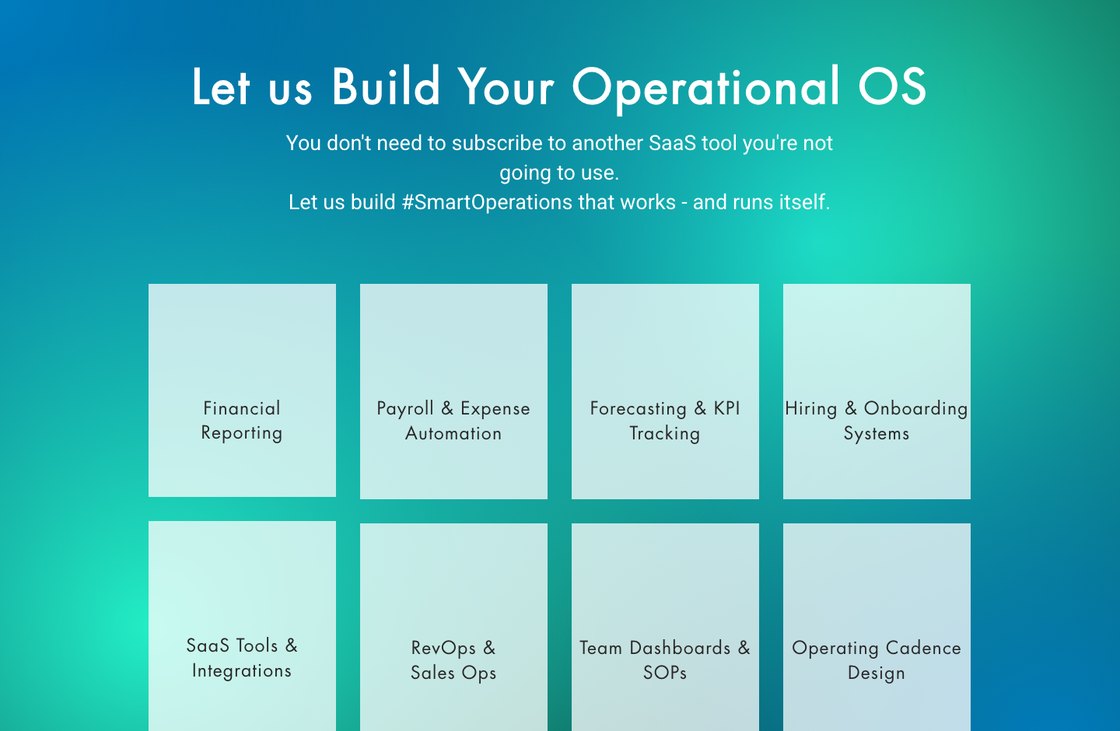 ScaleSpark: Let us Build Your Operational OS section